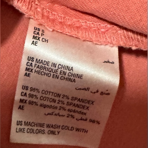 Style & Co.—Denim Jacket, S, Coral/Salmon/Pink, EUC—Worn & Washed Once! So cute! - Picture 4 of 5